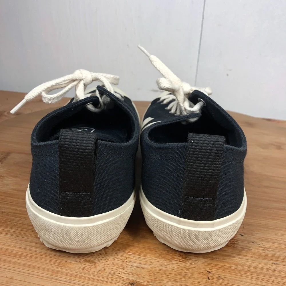 veja nova womens size 8 shoes black canvas comfort walking casual sneakers